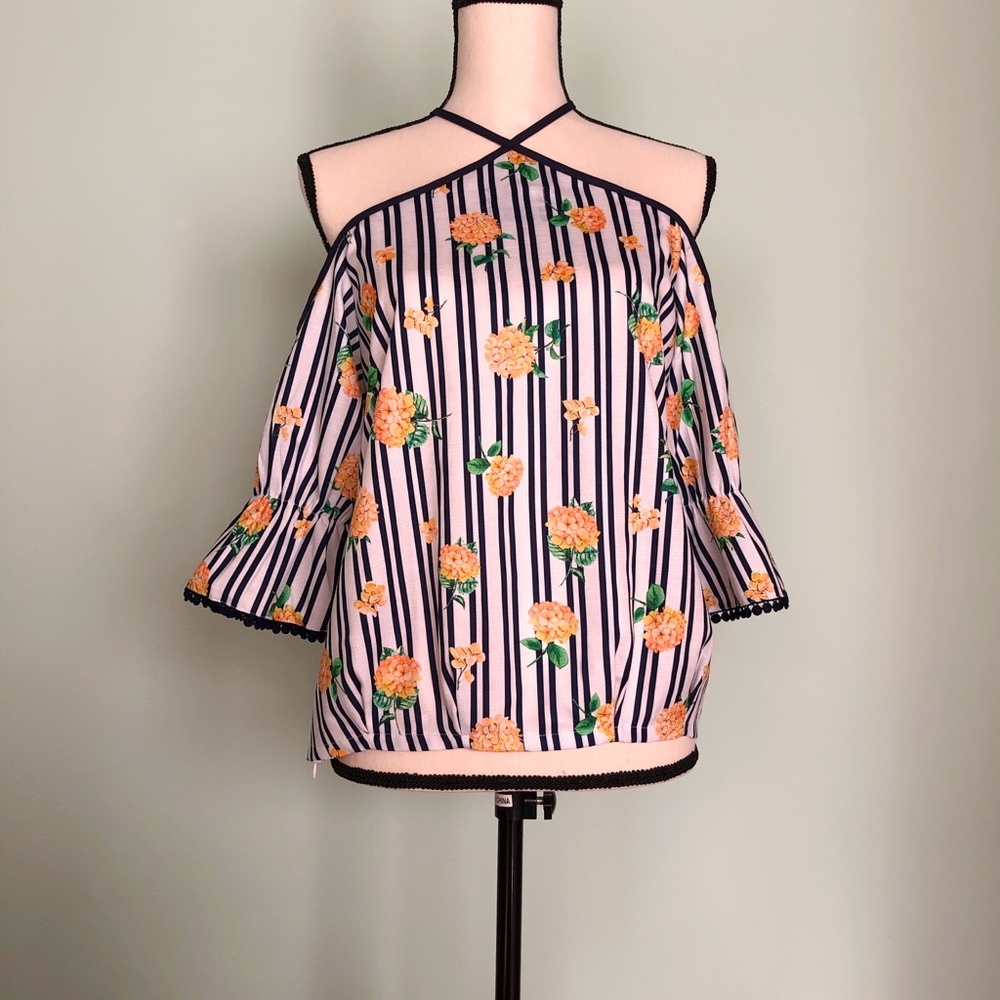 Cold shoulder top.